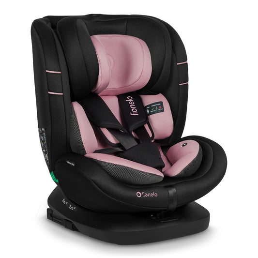 Siège Auto Évolutif – Lionelo Bastiaan i-Size Pink Rose 40-150 cm - Rotation 360°
