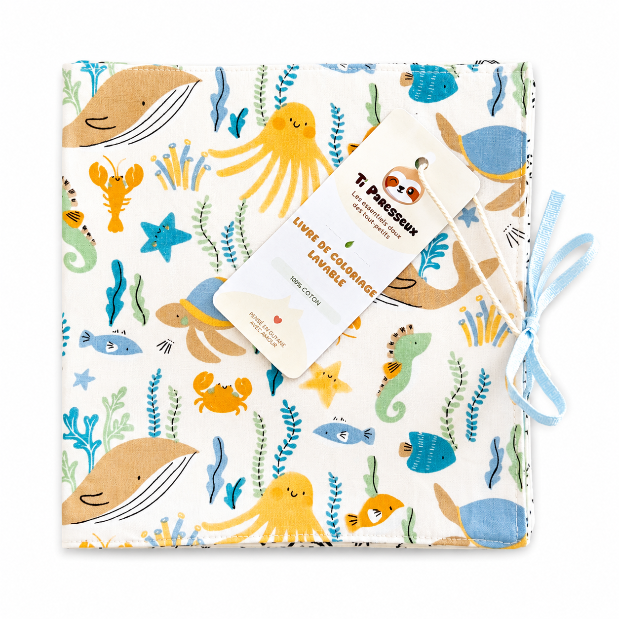 Cahier de Coloriage Lavable – Réutilisable à l'infini - Coton OEKO-TEX