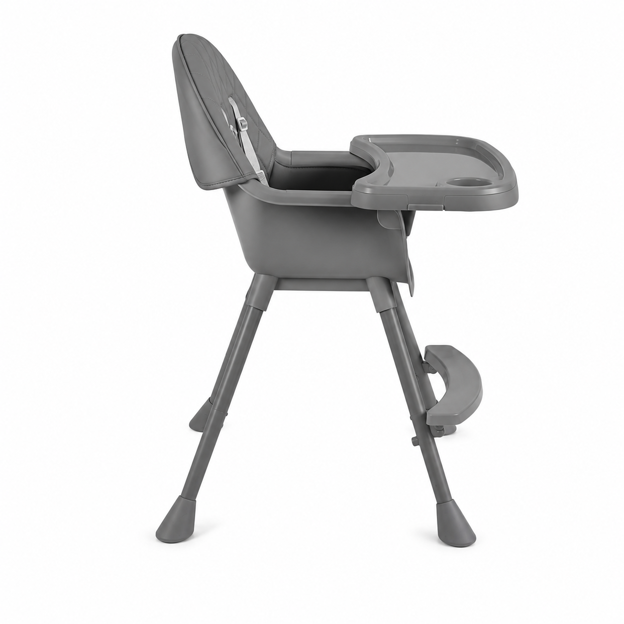 Chaise Haute Bébé – Gris - Dès 6 mois - Modèle B-E08
