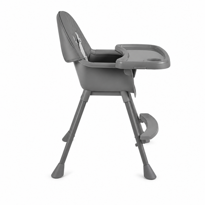 Chaise Haute Bébé – Gris - Dès 6 mois - Modèle B-E08