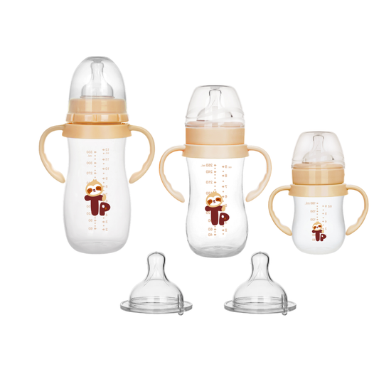 Coffret Naissance Biberons Natural Flow – 3 Tailles + 2 Tétines - Sans BPA
