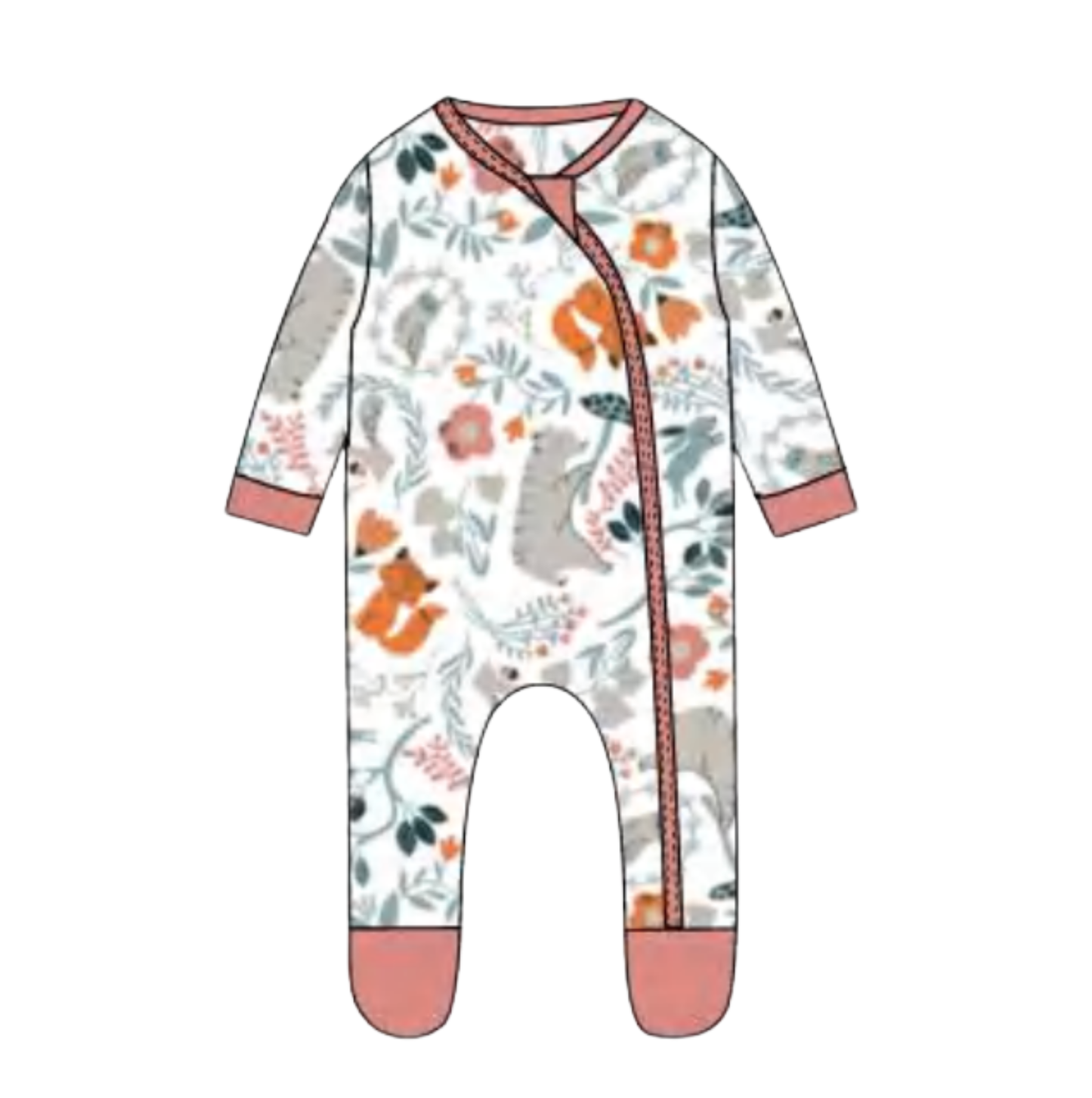 Combinaison Bébé en Bambou – 95% Bambou 5% Spandex - Thermorégulatrice