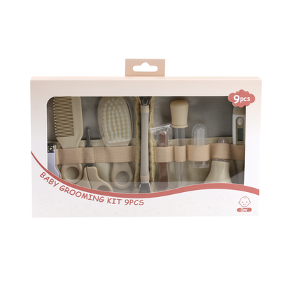 Kit de Toilette Bébé 9 Pièces – Hygiène Complète - Dès la Naissance