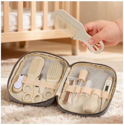 Kit de Toilette Bébé 9 Pièces – Hygiène Complète - Dès la Naissance