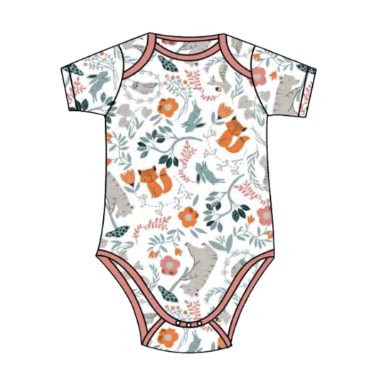 Body Bébé en Bambou – 95% Bambou 5% Spandex - Thermorégulateur  0-24 mois