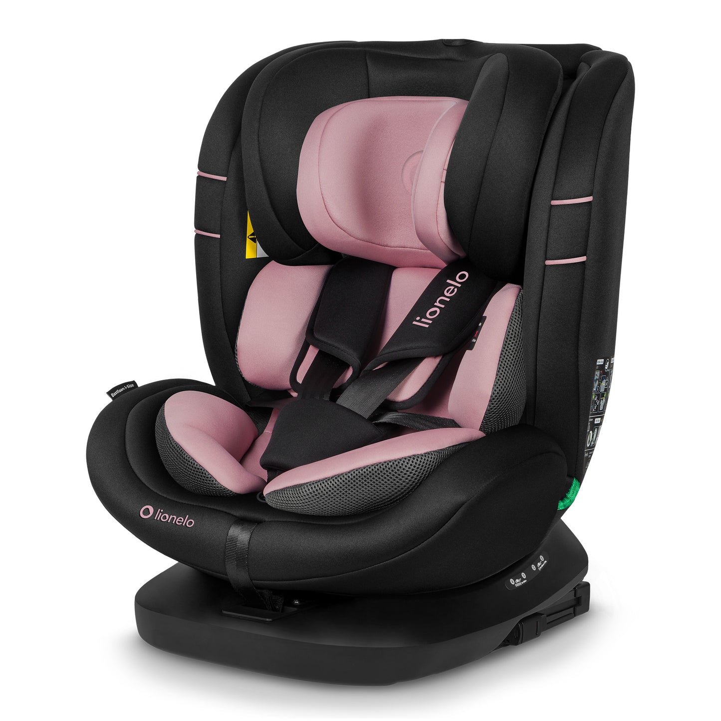 Siège Auto Évolutif – Lionelo Bastiaan i-Size Pink Rose 40-150 cm - Rotation 360°