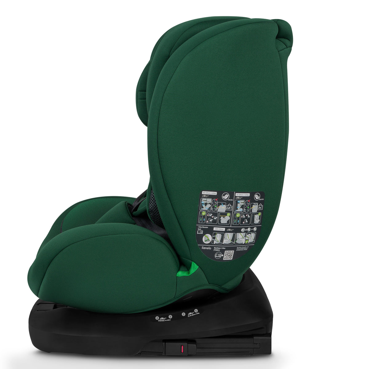 Siège Auto Évolutif – Lionelo Bastiaan i-Size Green Forest 40-150 cm - Rotation 360°