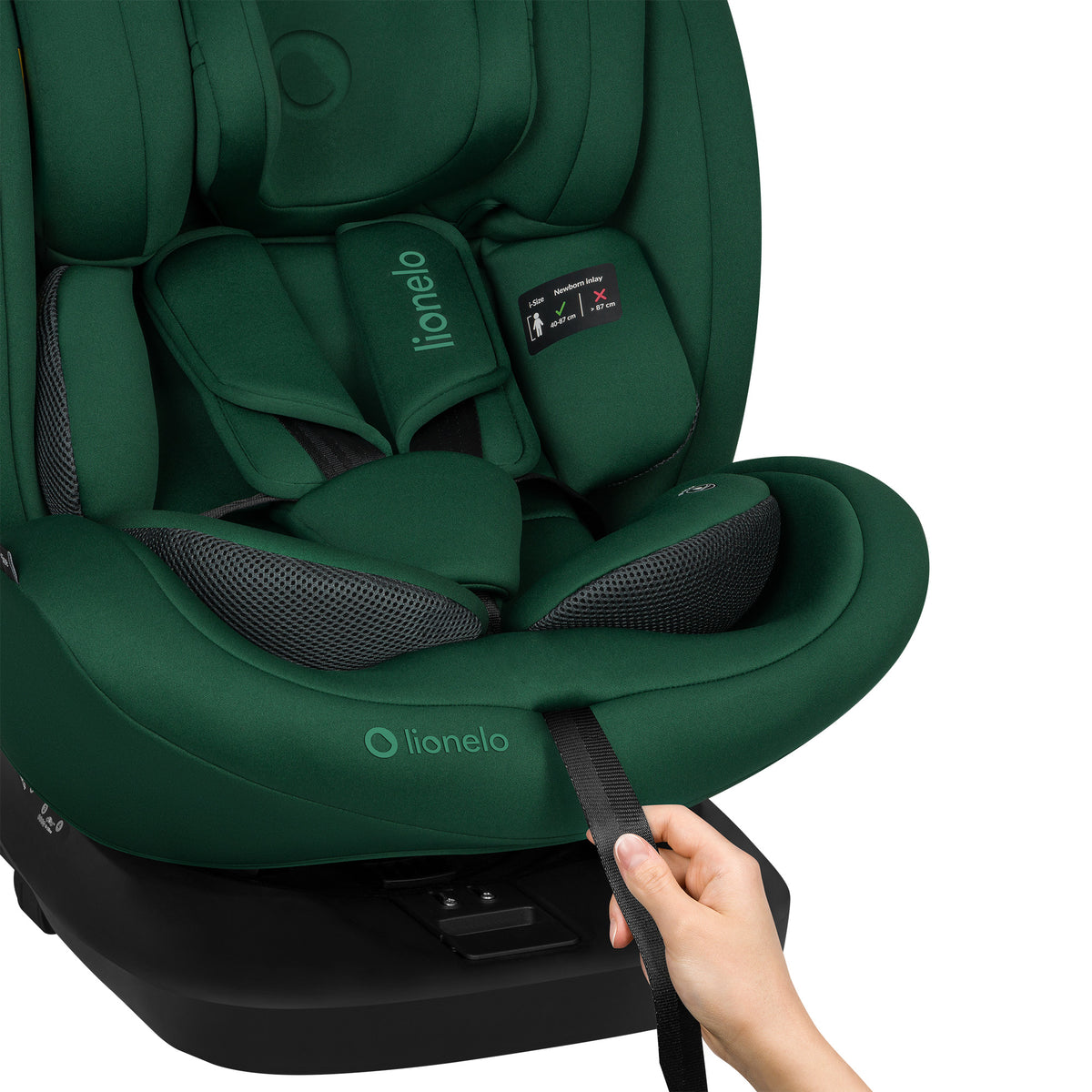 Siège Auto Évolutif – Lionelo Bastiaan i-Size Green Forest 40-150 cm - Rotation 360°