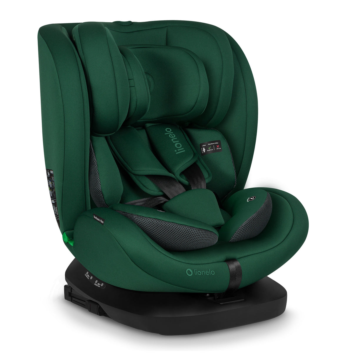 Siège Auto Évolutif – Lionelo Bastiaan i-Size Green Forest 40-150 cm - Rotation 360°