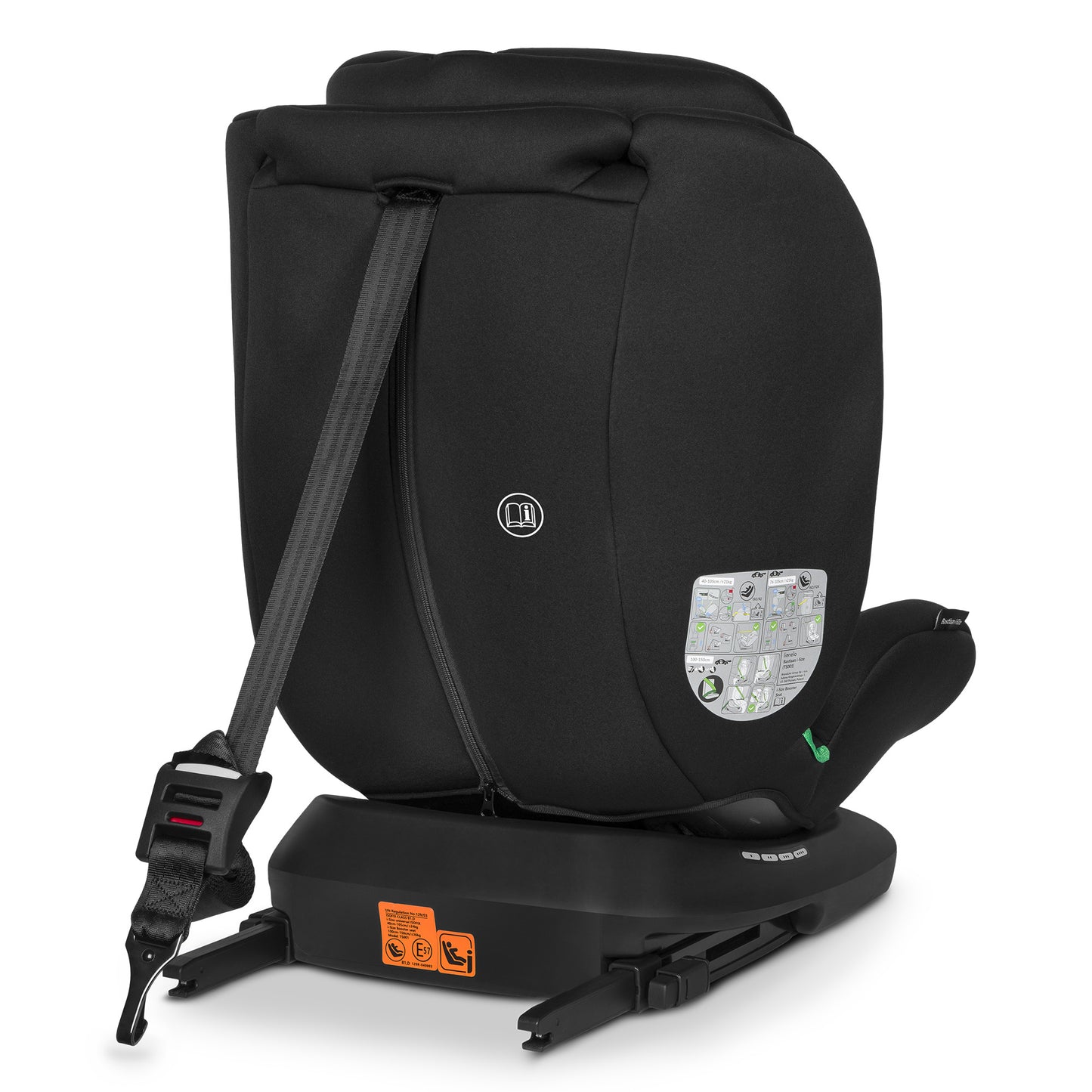 Siège Auto Évolutif – Lionelo Bastiaan i-Size Black Carbon 40-150 cm - Rotation 360°