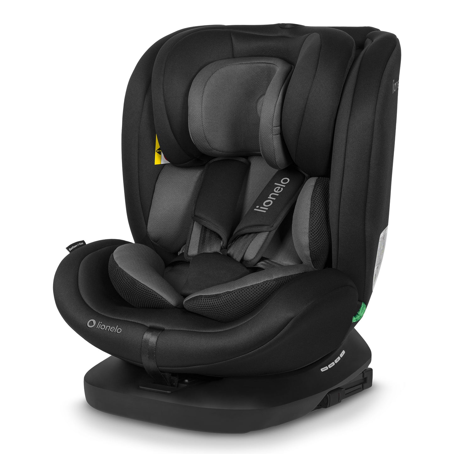 Siège Auto Évolutif – Lionelo Bastiaan i-Size Black Grey  40-150 cm - Rotation 360°
