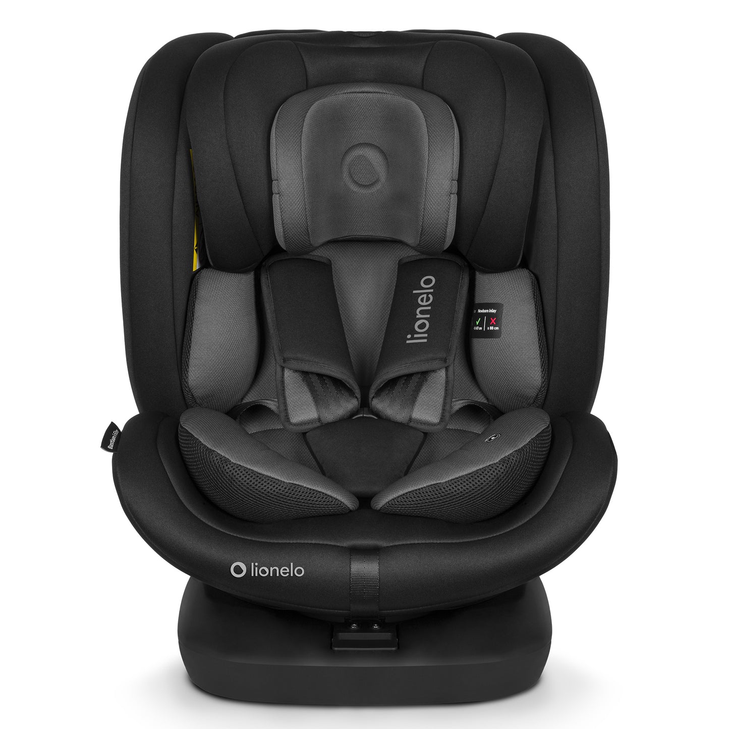 Siège Auto Évolutif – Lionelo Bastiaan i-Size Black Grey  40-150 cm - Rotation 360°