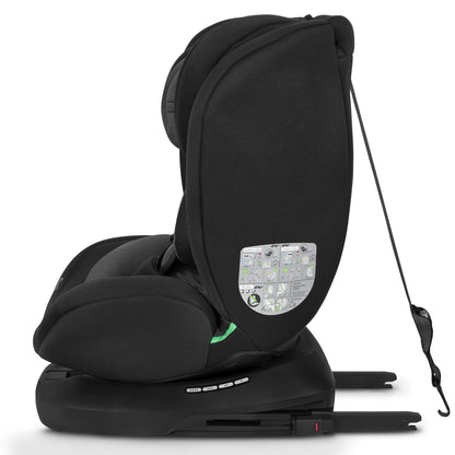 Siège Auto Évolutif – Lionelo Bastiaan i-Size Black Grey  40-150 cm - Rotation 360°