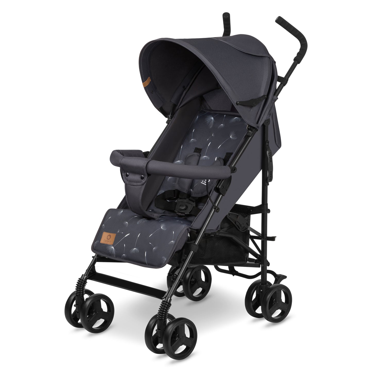 Poussette Légère – Lionelo Elia Gris Blanc - 6 mois à 3 ans - 6 kg - Pliage Compact