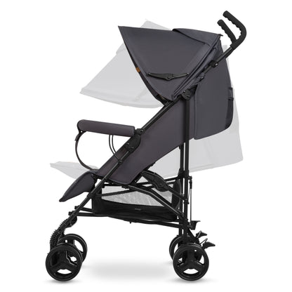 Poussette Légère – Lionelo Elia Gris Blanc - 6 mois à 3 ans - 6 kg - Pliage Compact