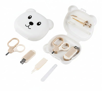 Kit Soin des Ongles Bébé 4 Pièces – Blanc - Sécurisé - Dès la Naissance