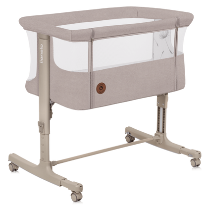 Lit Bébé 3 en 1 – Lionelo Aurora Beige Cappuccino - Cododo - Berceau - Lit Autonome