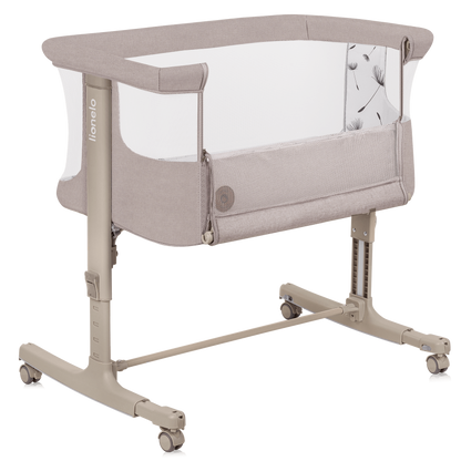 Lit Bébé 3 en 1 – Lionelo Aurora Beige Cappuccino - Cododo - Berceau - Lit Autonome