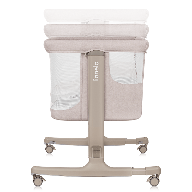 Lit Bébé 3 en 1 – Lionelo Aurora Beige Cappuccino - Cododo - Berceau - Lit Autonome