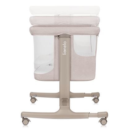 Lit Bébé 3 en 1 – Lionelo Aurora Beige Cappuccino - Cododo - Berceau - Lit Autonome