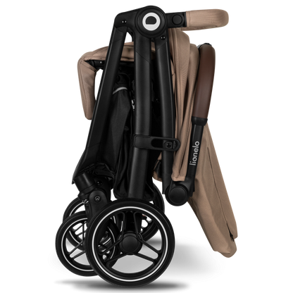 Poussette – Lionelo Ingrid Beige Sand - 6 mois à 4 ans - Pliage 1 Main - UPF50+