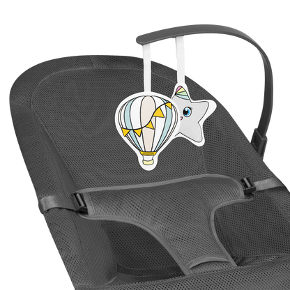 Transat Balancelle Bébé – Lionelo June Grey Graphite 0-9 kg - Arche de Jeux