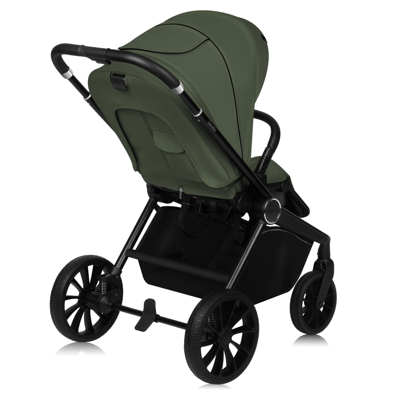 Poussette 3 en 1 – Lionelo Mika Plus Green Olive - Naissance à 4 ans - Siège Auto Inclus