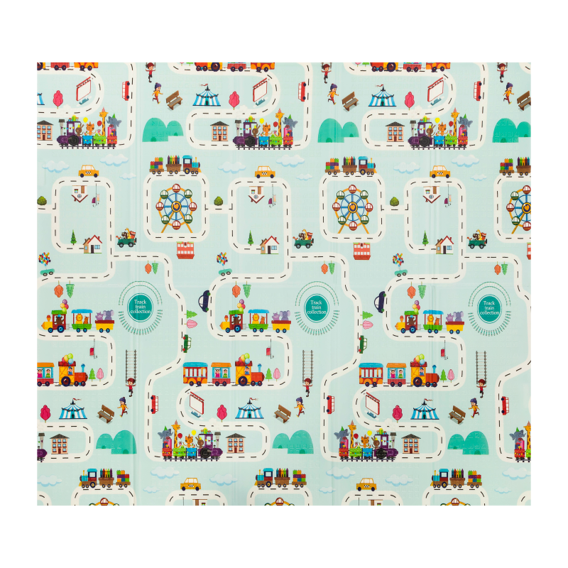 Tapis Éducatif Bébé – Lionelo Robby Multicolors 180 x 200 cm - Double Face