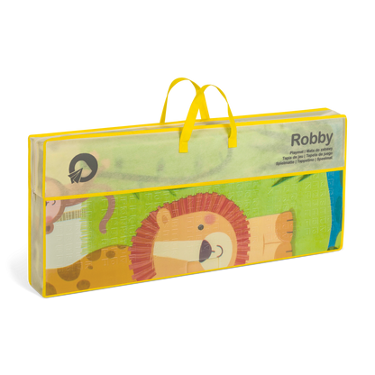 Tapis Éducatif Bébé – Lionelo Robby Multicolors 180 x 200 cm - Double Face