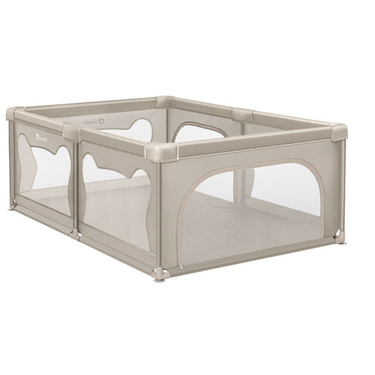 Parc Bébé XXL – Lionelo Willow Beige Sand 127x187 cm, 0-4 ans